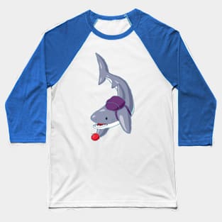 Back to School Shark Baseball T-Shirt